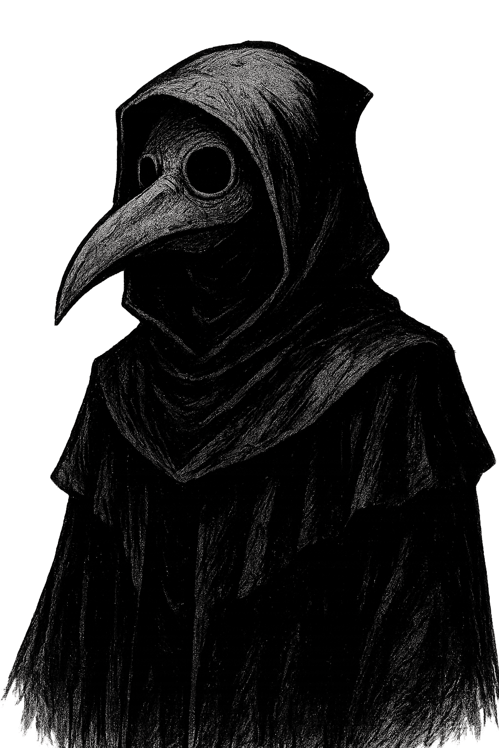 Goth plague doctor mascot